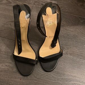 Christian Louboutin Black Heeled Sandals